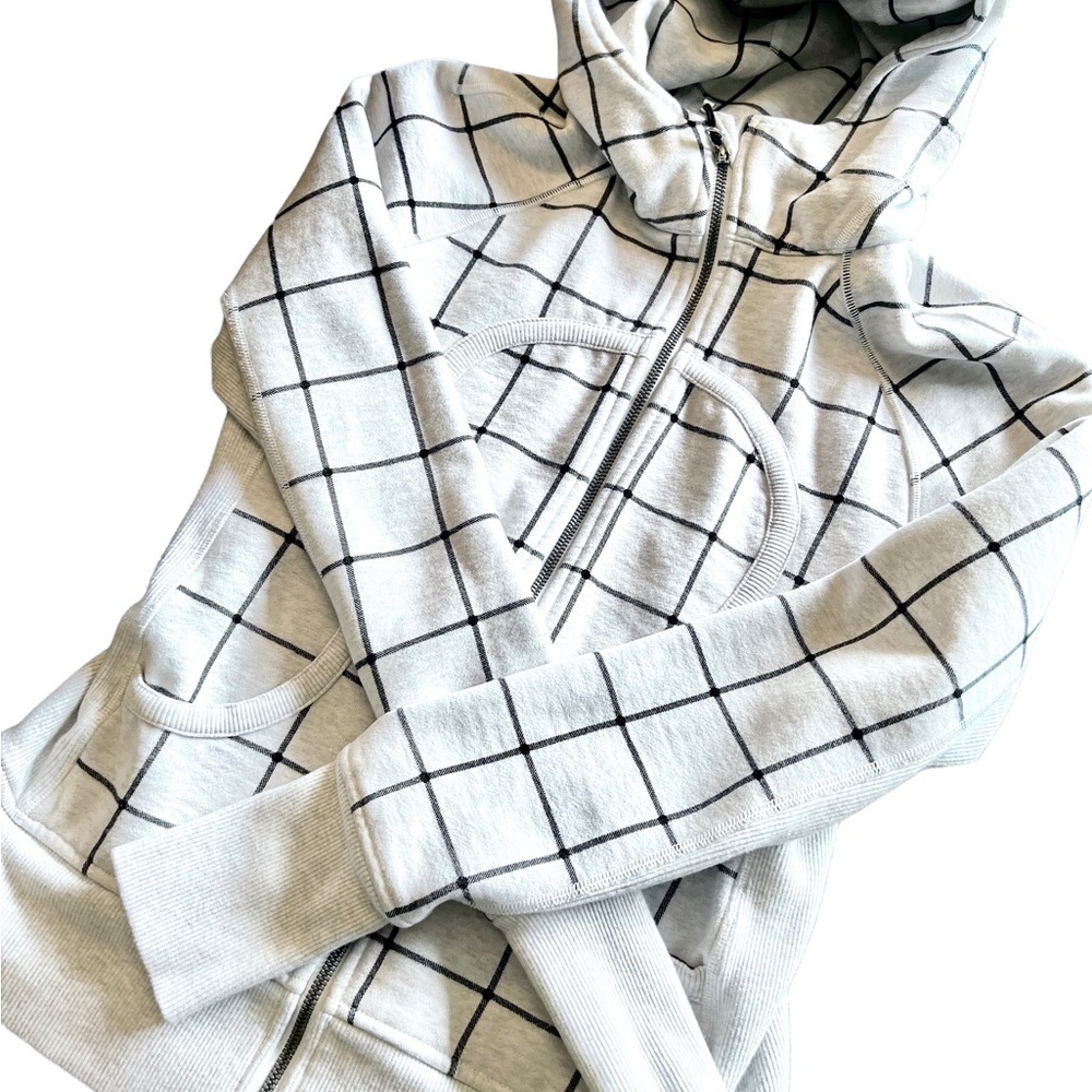 COPY - *RARE* lululemon Scuba Hoodie II size 6 heathered white black - Picture 11 of 14